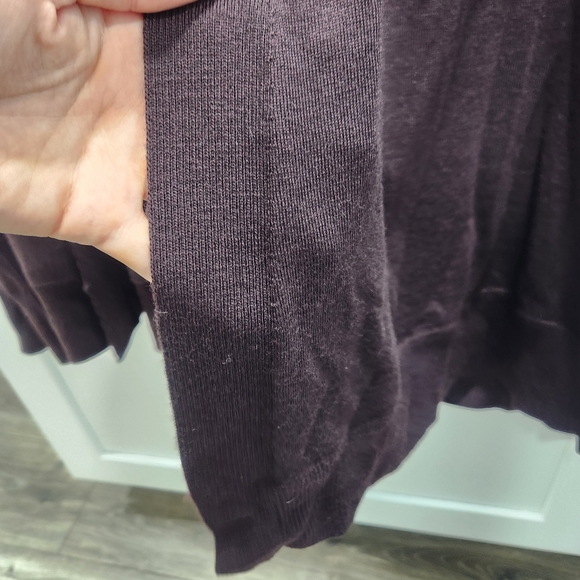 COS Side Button Merino Wool Brown Cardigan - Picture 8 of 14